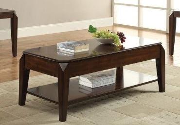 Docila Walnut Finish Coffee Table W/Lift Top - 1st Choice Furniture Direct
