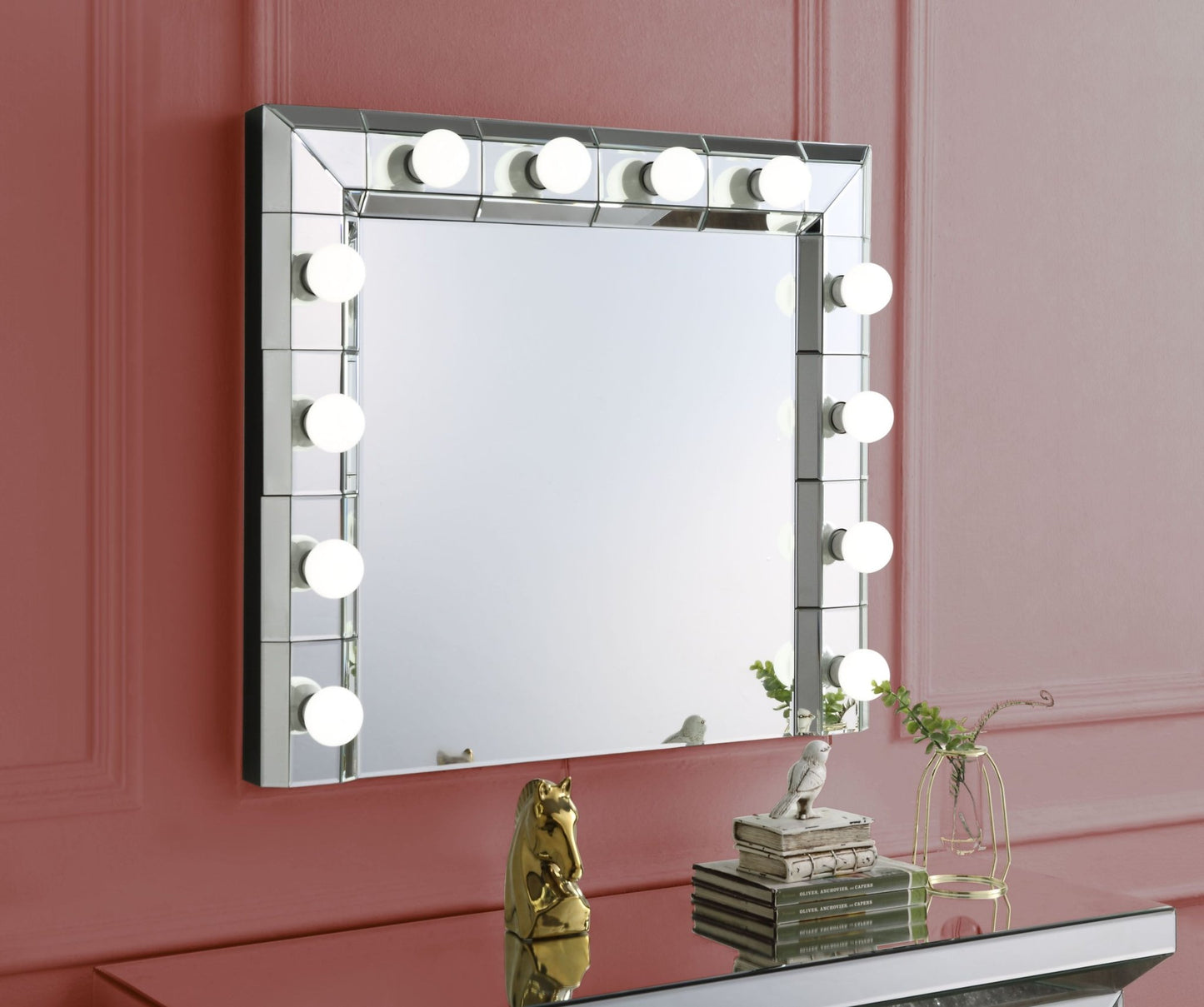 Dominic Mirrored Accent Mirror (Assembled) - 1st Choice Furniture Direct