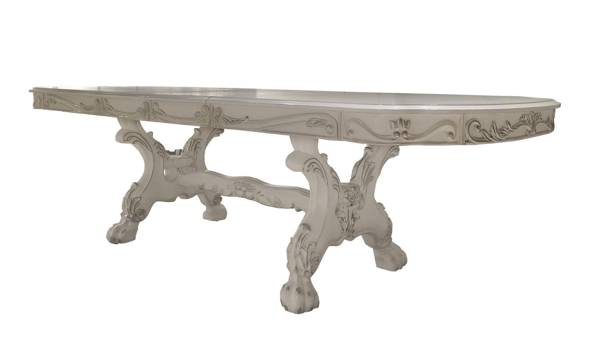Dresden Bone White Finish Dining Table - 1st Choice Furniture Direct