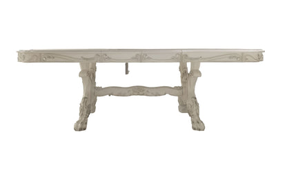 Dresden Bone White Finish Dining Table - 1st Choice Furniture Direct