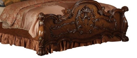 Dresden Cherry Oak Finish Queen Bed - 1st Choice Furniture Direct
