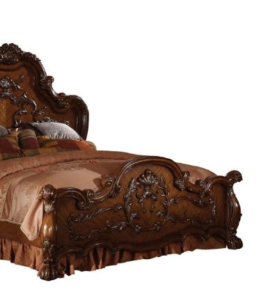 Dresden Cherry Oak Finish Queen Bed - 1st Choice Furniture Direct