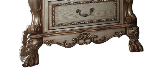Dresden Gold Patina & Bone Finish Nightstand - 1st Choice Furniture Direct