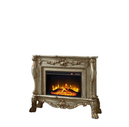 Dresden Gold Patina Finish Fireplace - 1st Choice Furniture Direct