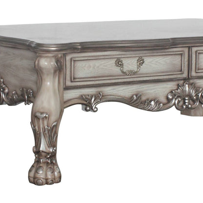 Dresden Vintage Bone White Finish Coffee Table - 1st Choice Furniture Direct