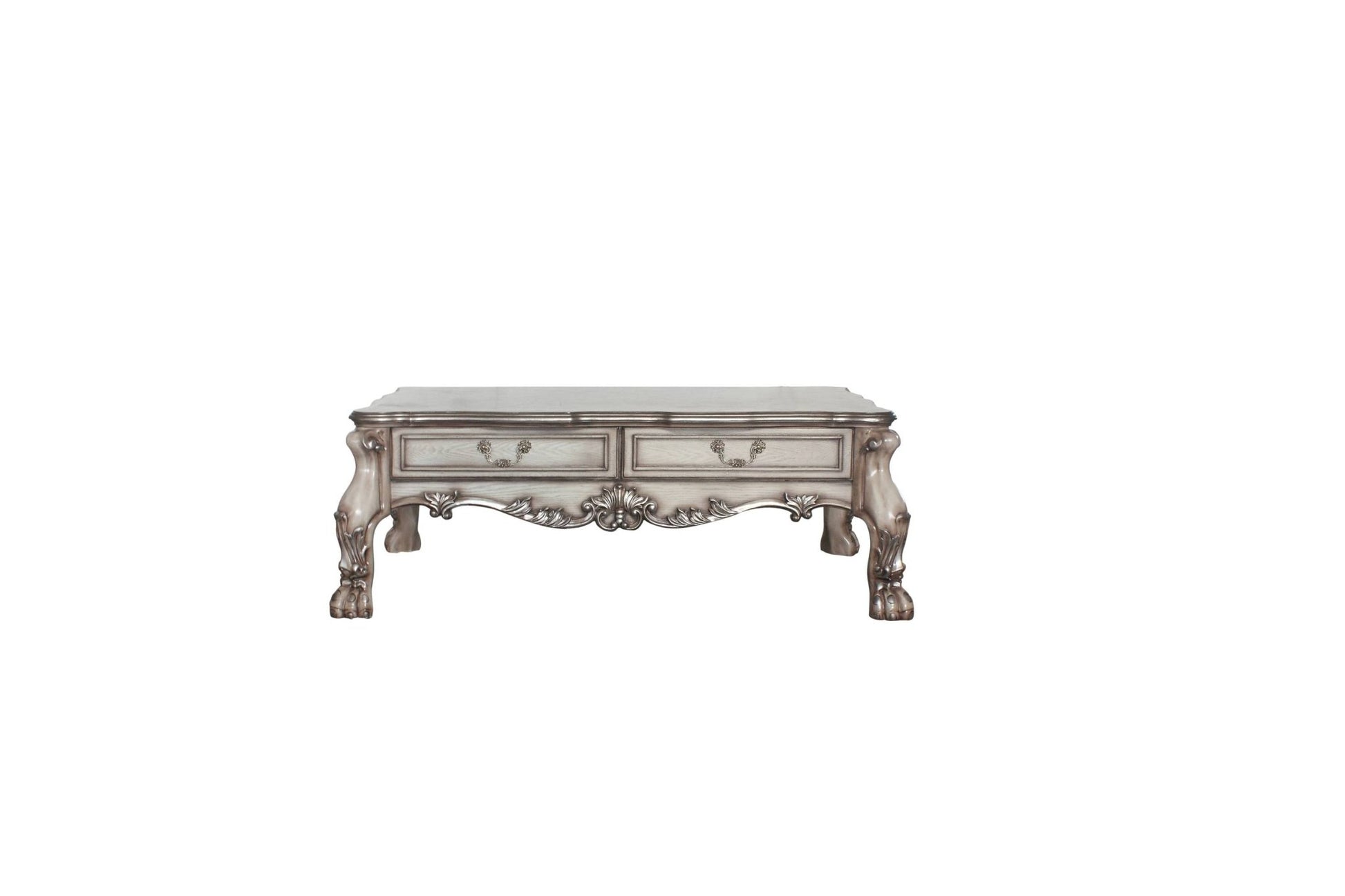 Dresden Vintage Bone White Finish Coffee Table - 1st Choice Furniture Direct