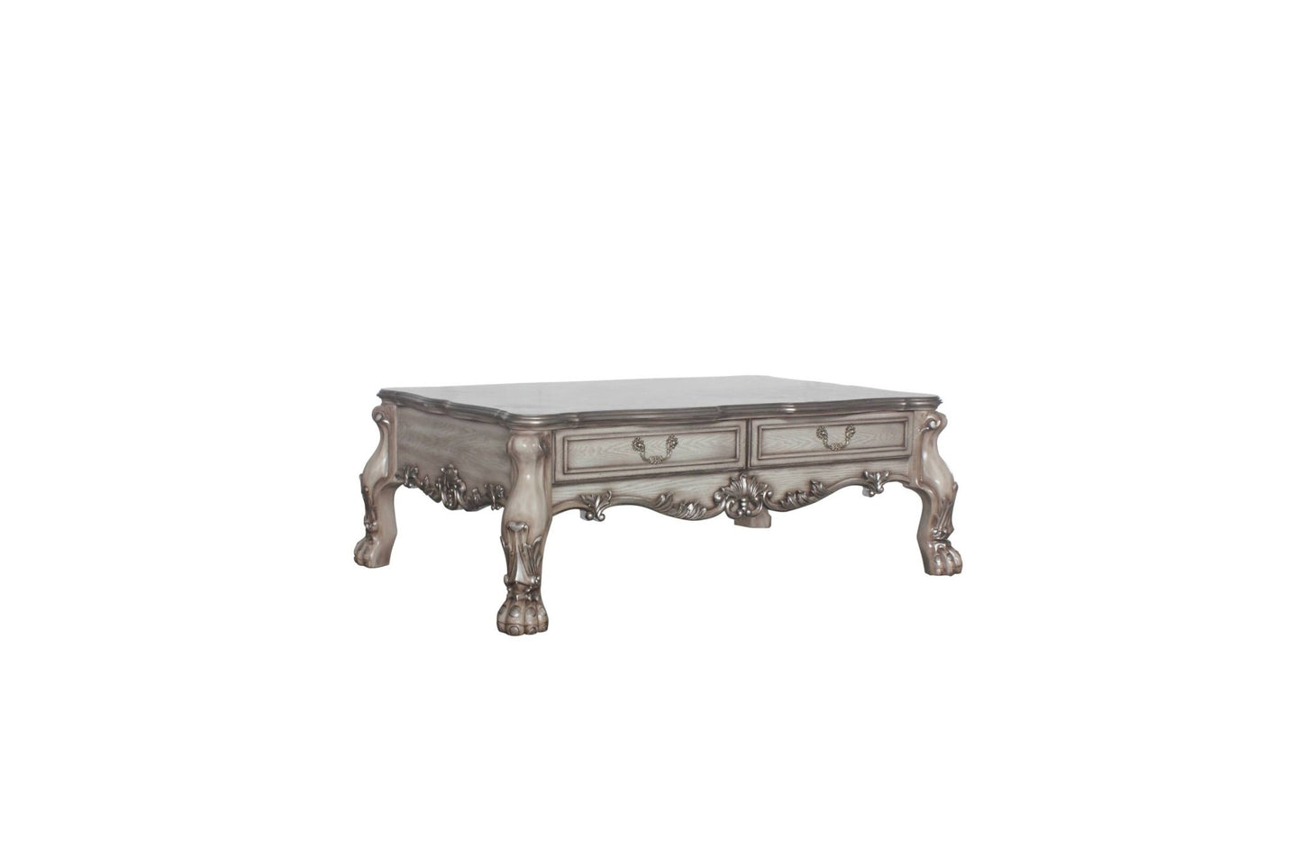 Dresden Vintage Bone White Finish Coffee Table - 1st Choice Furniture Direct