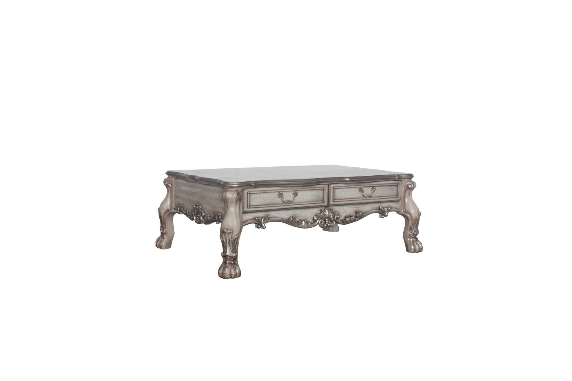 Dresden Vintage Bone White Finish Coffee Table - 1st Choice Furniture Direct