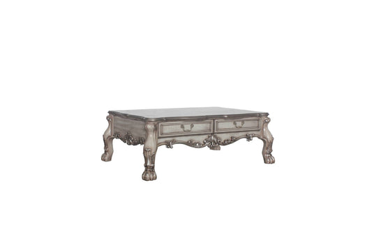 Dresden Vintage Bone White Finish Coffee Table - 1st Choice Furniture Direct