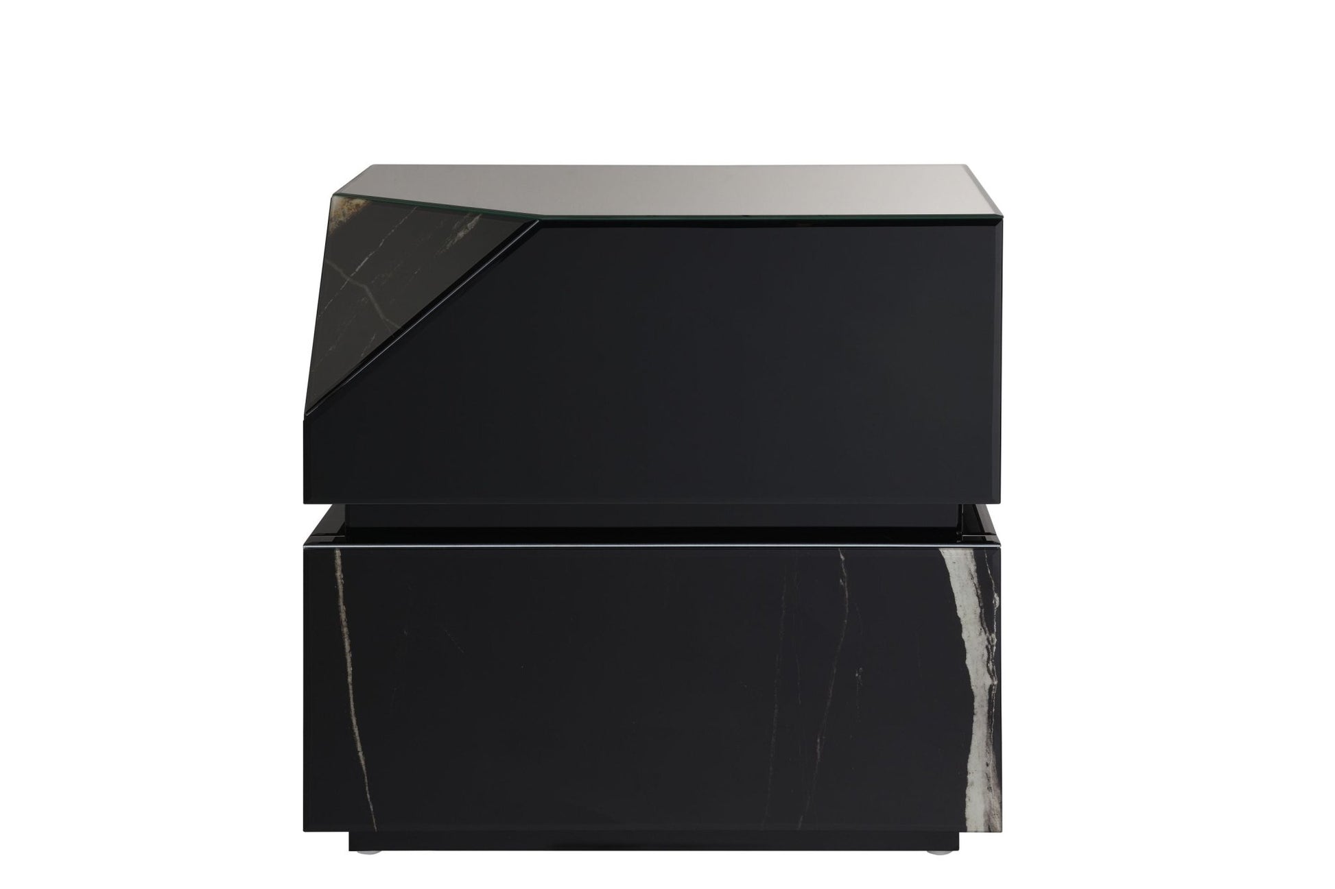 Drisana Black Mirrored Finish End Table - 1st Choice Furniture Direct