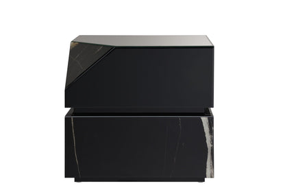 Drisana Black Mirrored Finish End Table - 1st Choice Furniture Direct