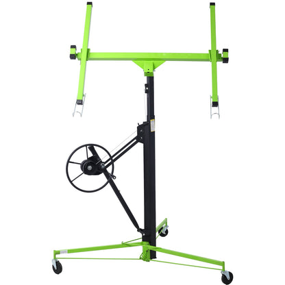 Drywall Lift Panel 11' Lift Drywall Panel Hoist Jack Lifter,GREEN+BLACK - 1st Choice Furniture Direct