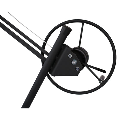 Drywall Panel hoist Drywall Lift Rolling Panel Hoist Jack Lifter 16ft black color - 1st Choice Furniture Direct
