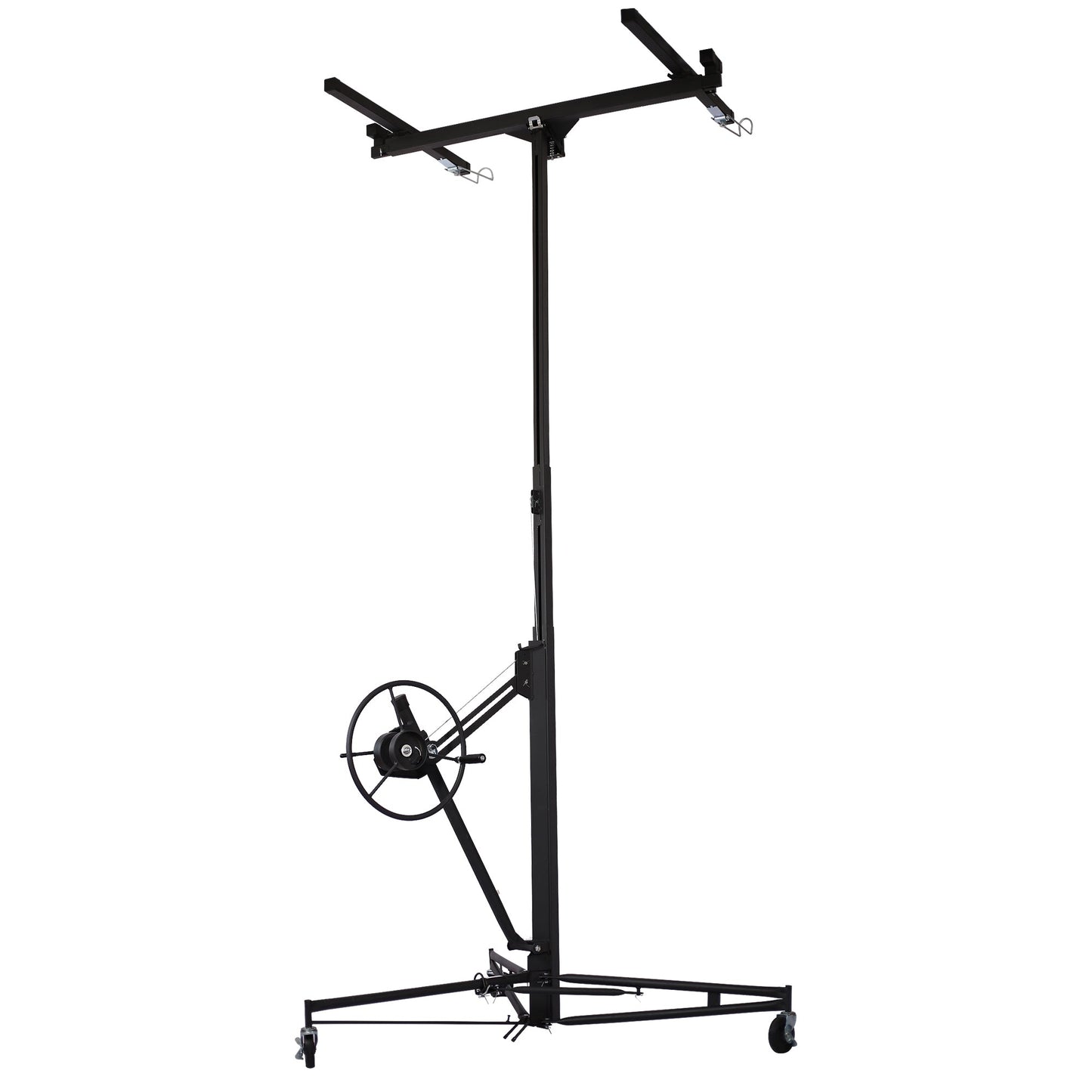 Drywall Panel hoist Drywall Lift Rolling Panel Hoist Jack Lifter 16ft black color - 1st Choice Furniture Direct