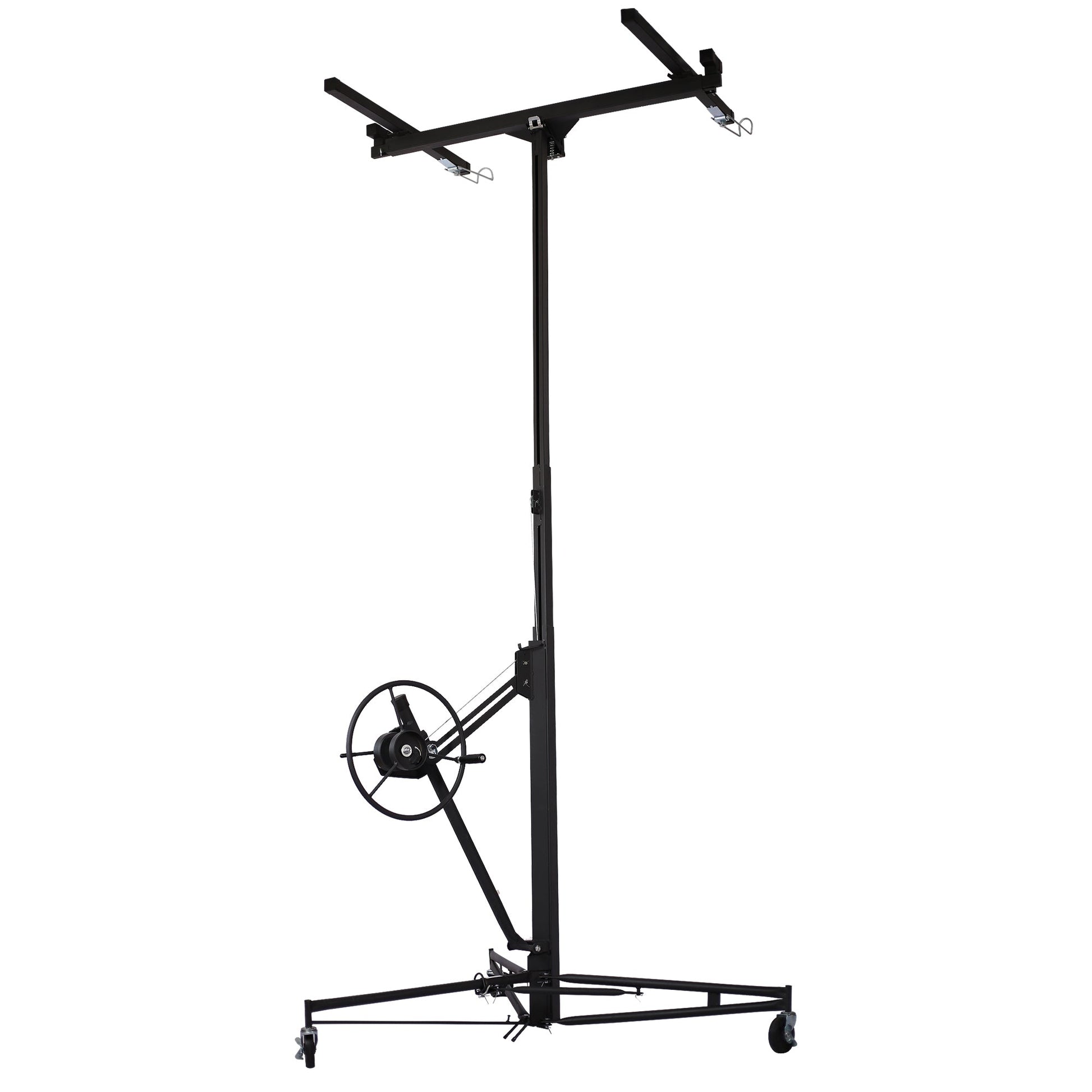 Drywall Panel hoist Drywall Lift Rolling Panel Hoist Jack Lifter 16ft black color - 1st Choice Furniture Direct