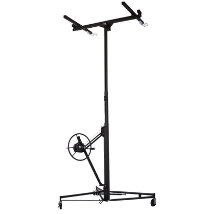 Drywall Panel hoist Drywall Lift Rolling Panel Hoist Jack Lifter 16ft black color - 1st Choice Furniture Direct