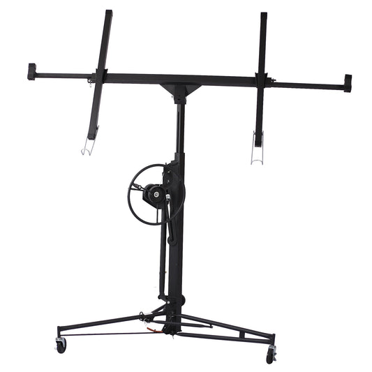 Drywall Panel hoist Drywall Lift Rolling Panel Hoist Jack Lifter 16ft black color - 1st Choice Furniture Direct