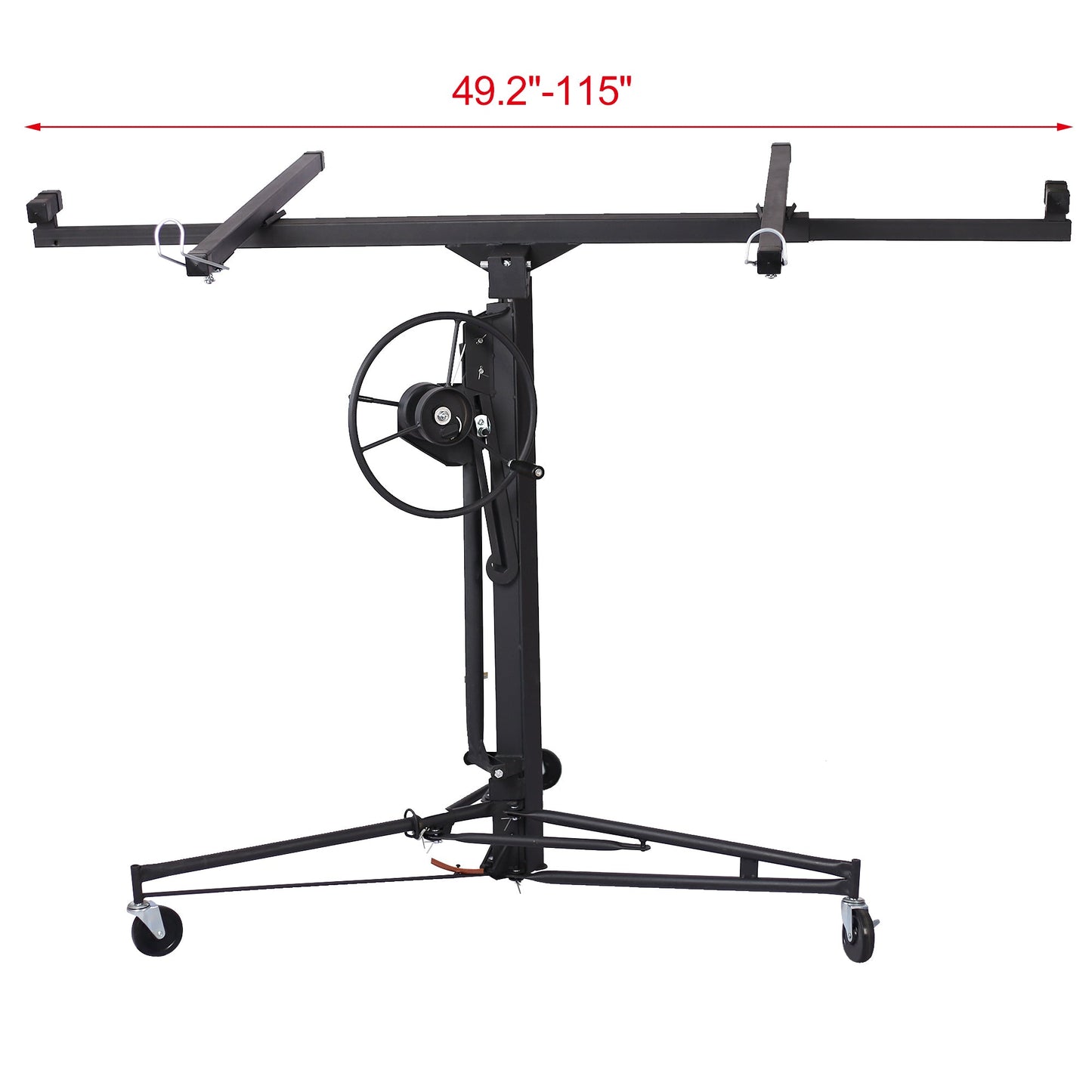 Drywall Panel hoist Drywall Lift Rolling Panel Hoist Jack Lifter 16ft black color - 1st Choice Furniture Direct
