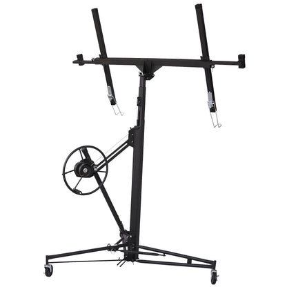 Drywall Panel hoist Drywall Lift Rolling Panel Hoist Jack Lifter 16ft black color - 1st Choice Furniture Direct