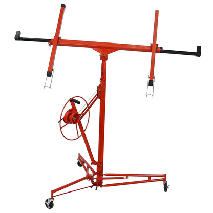 Drywall Panel hoist Drywall Lift Rolling Panel Hoist Jack Lifter 16ft Red Color - 1st Choice Furniture Direct