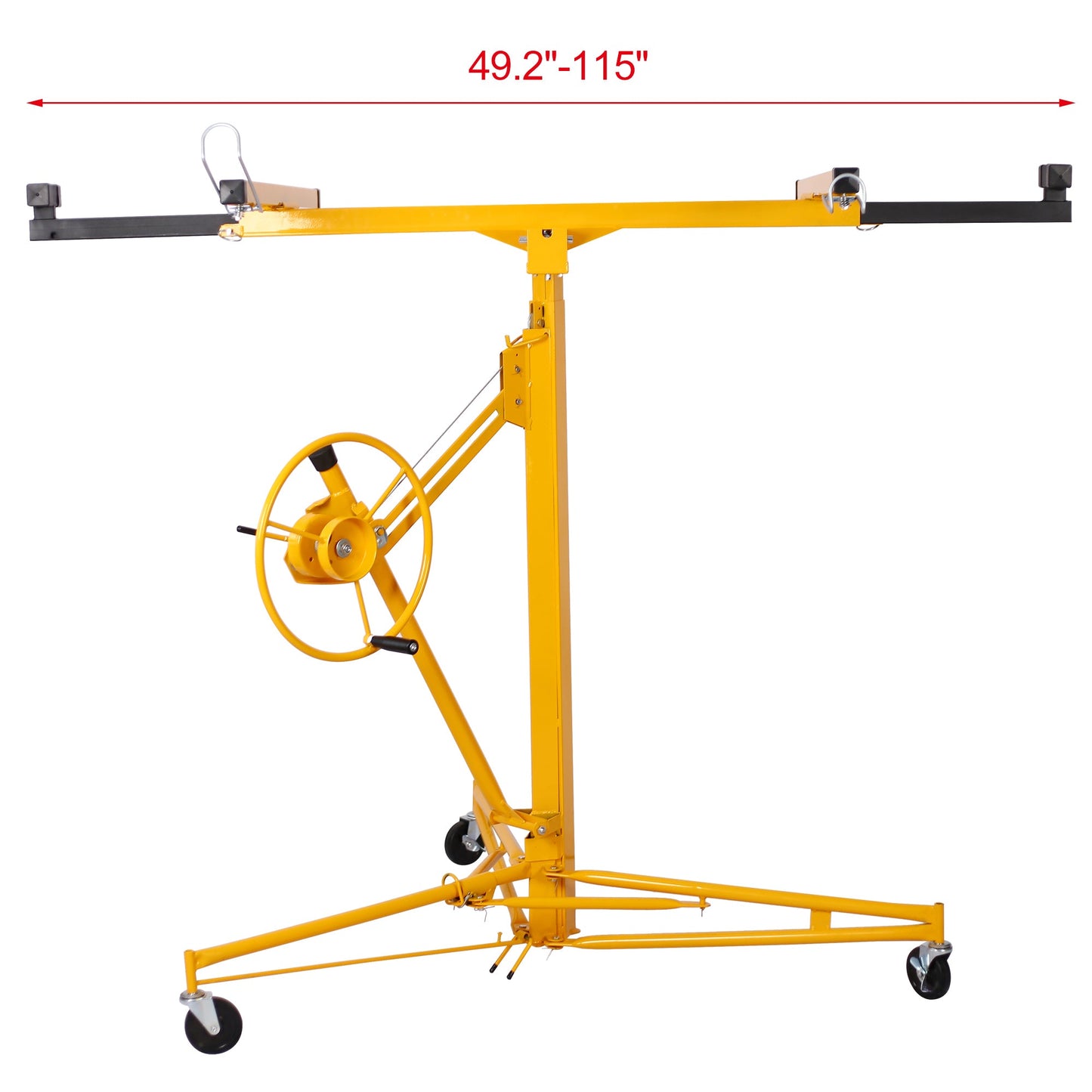 Drywall Panel hoist Drywall Lift Rolling Panel Hoist Jack Lifter 16ft yellow color - 1st Choice Furniture Direct