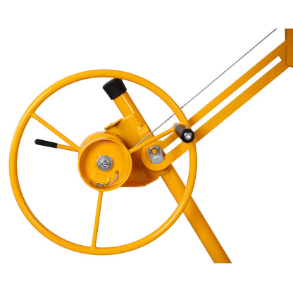 Drywall Panel hoist Drywall Lift Rolling Panel Hoist Jack Lifter 16ft yellow color - 1st Choice Furniture Direct