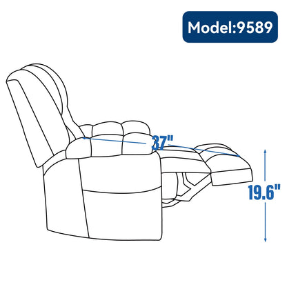 Dual Motor Power Lift Recliner with Heat & Massage | Infinite Position Heavy Duty Chair 350 lb Capacity - 1st Choice Furniture Direct