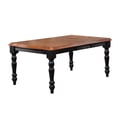 Sunset Trading Black Cherry Selections 56-72" Rectangular Extendable Dining Table