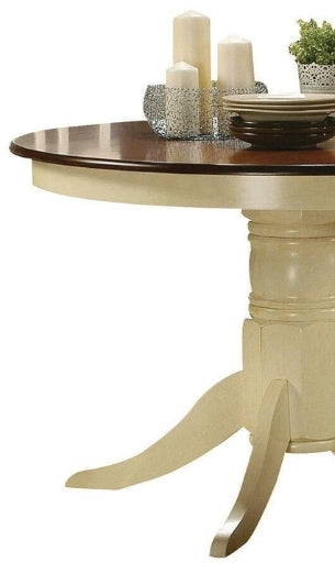 Dylan Buttermilk & Oak Finish Dining Table - 1st Choice Furniture Direct