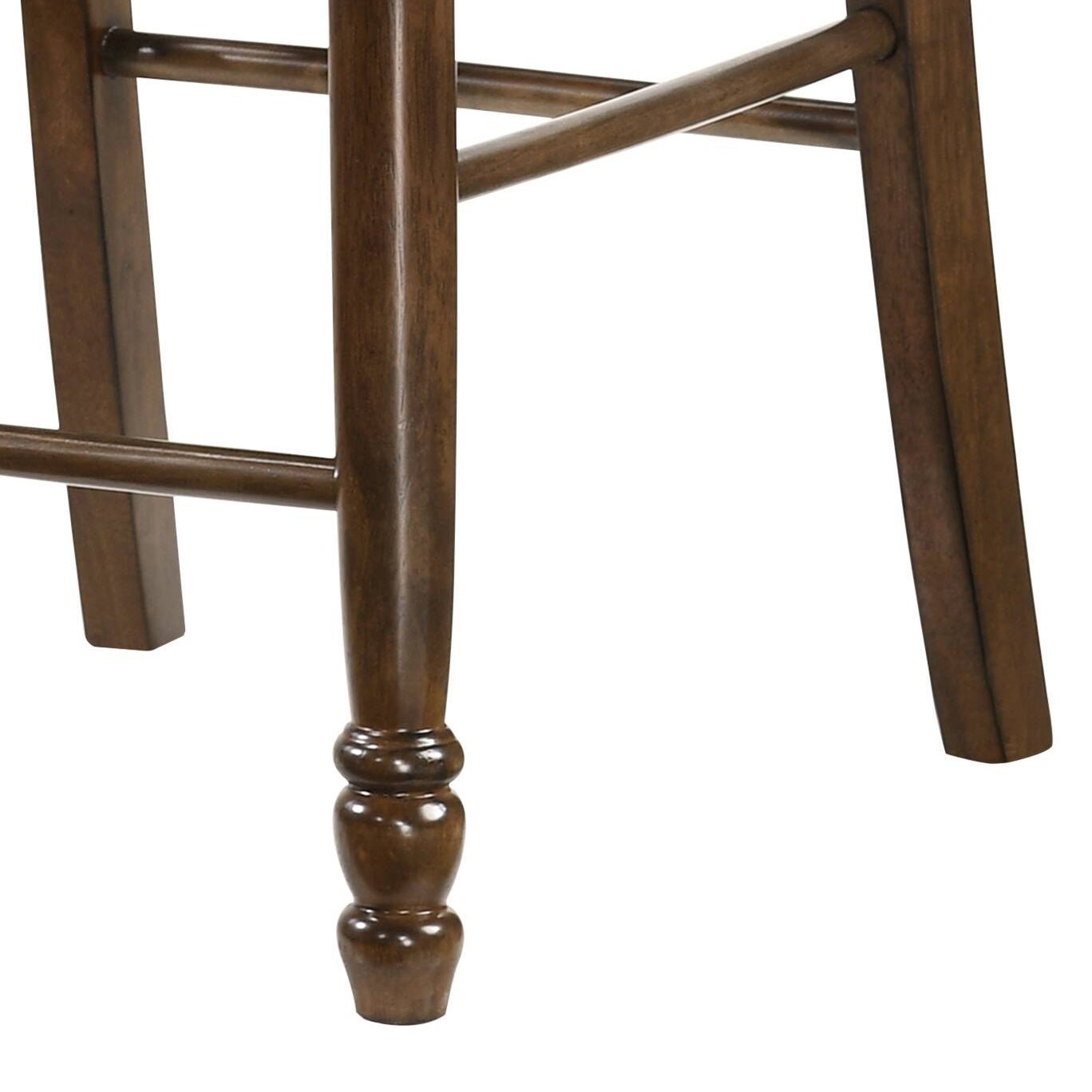 Dylan Walnut Finish Counter Height Chair (Set of 2) - 1st Choice Furniture Direct
