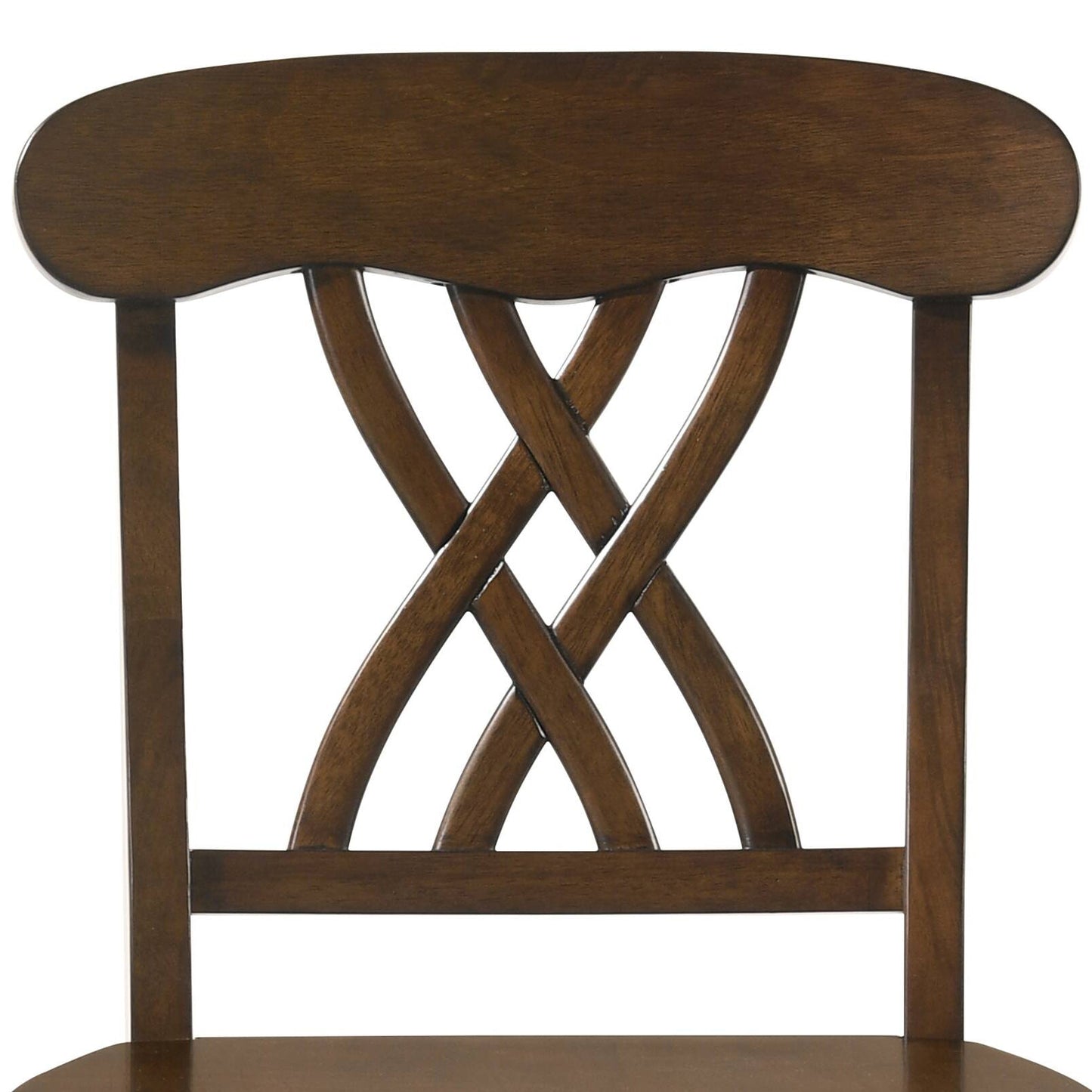 Dylan Walnut Finish Counter Height Chair (Set of 2) - 1st Choice Furniture Direct