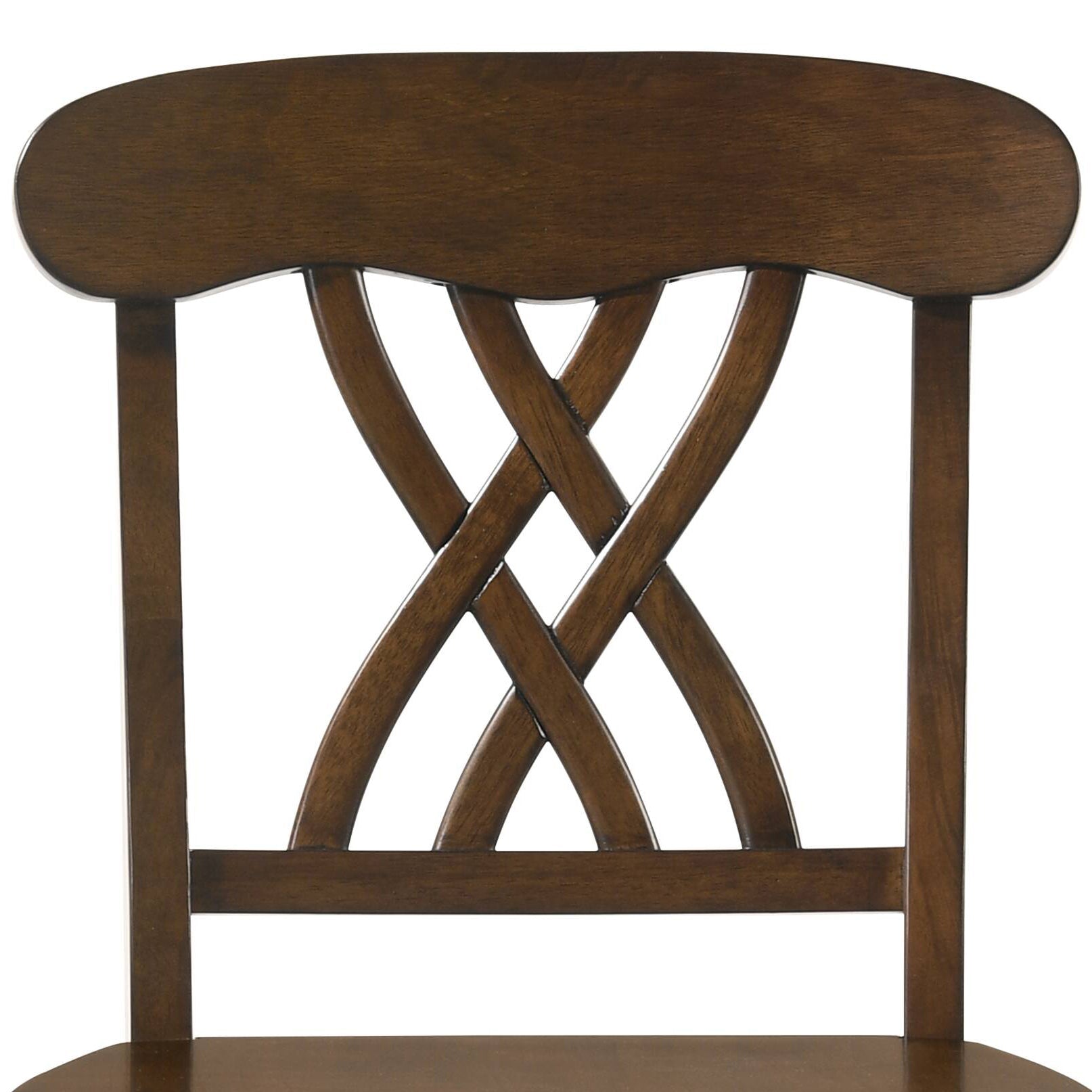 Dylan Walnut Finish Counter Height Chair (Set of 2) - 1st Choice Furniture Direct