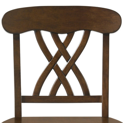 Dylan Walnut Finish Counter Height Chair (Set of 2) - 1st Choice Furniture Direct