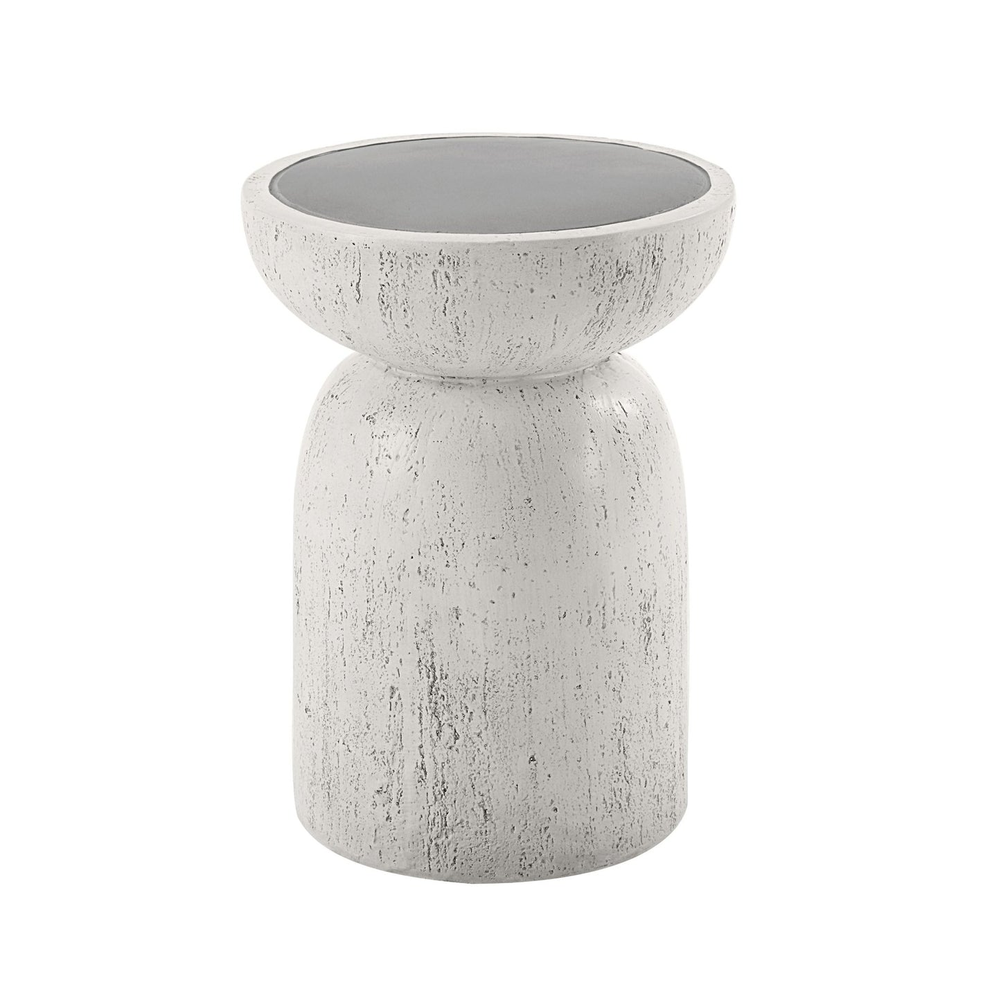 Dylana Natural Gray Finish Round Accent Table (Environmental Friendly Cement) - 1st Choice Furniture Direct