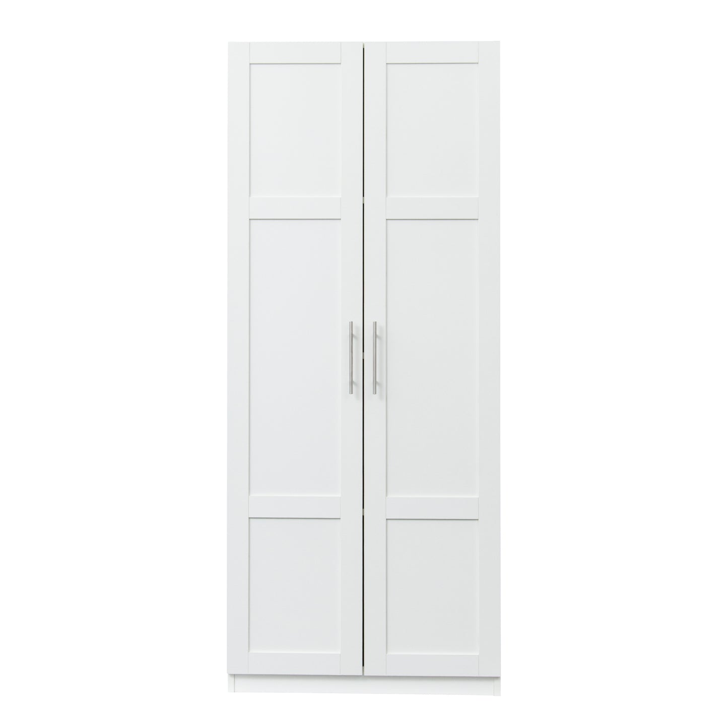 1st Choice High Wardrobe and Kitchen Cabinet with 2 Doors in White