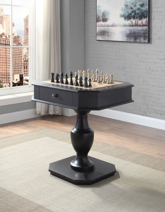 Galini Black Finish Game Table