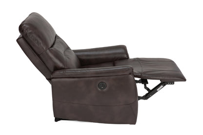 1st Choice Contemporary Rocker Glider Push Back Recliner in Brown