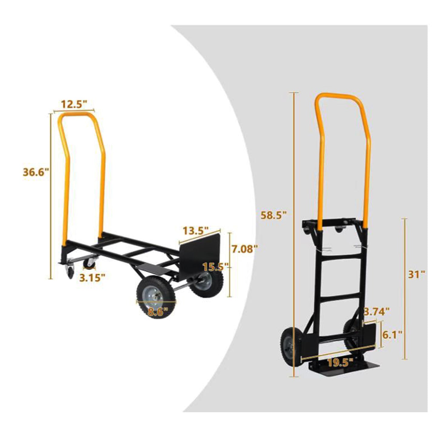 1st Choice Versatile Dolly Cart Dual Purpose