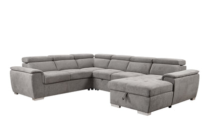 1st Choice Modern 7-seat Sectional Sofa Couch with Adjustable Headrest