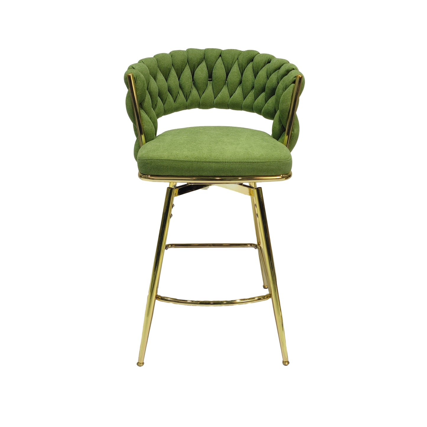 1st Choice Luxurious Linen 360 Swivel Upholstered Bar Stools