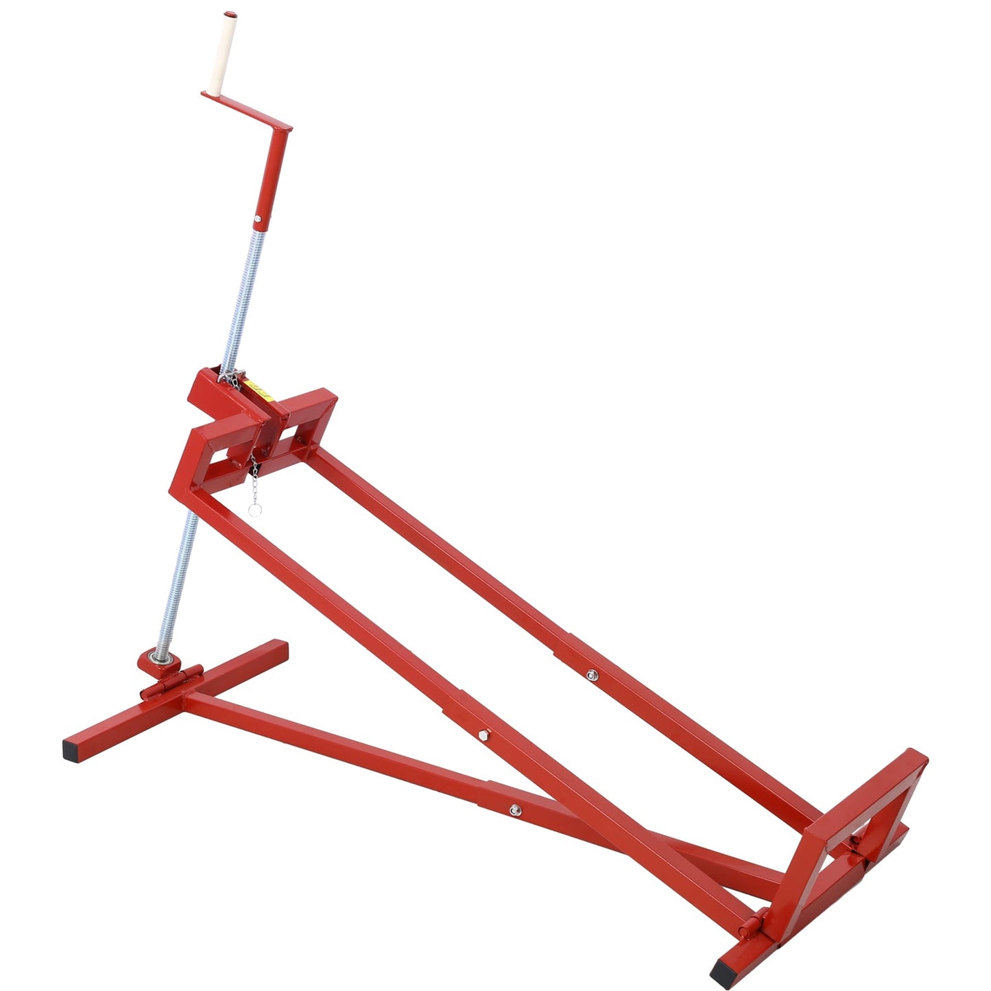 Easy Lawn Mower Lift for Riding Tractors , 800 Lbs Capacity Lawn Tractor Lifter, Ride - on Mower, Cleaning Aid, Universal, Lawn Tractor Lift, Lawn Tractor + 45° Tilt Adjustable, red - 1st Choice Furniture Direct