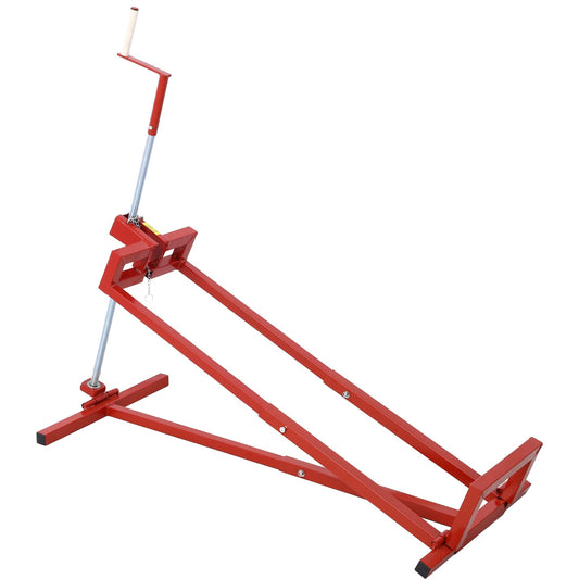 Easy Lawn Mower Lift for Riding Tractors , 800 Lbs Capacity Lawn Tractor Lifter, Ride - on Mower, Cleaning Aid, Universal, Lawn Tractor Lift, Lawn Tractor + 45° Tilt Adjustable, red - 1st Choice Furniture Direct