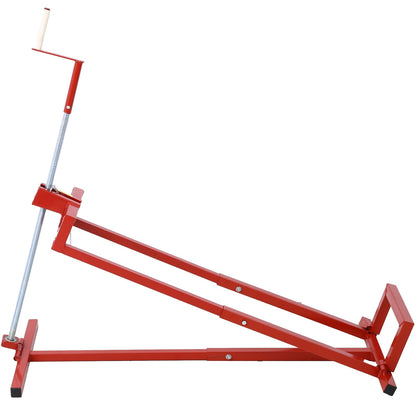 Easy Lawn Mower Lift for Riding Tractors , 800 Lbs Capacity Lawn Tractor Lifter, Ride - on Mower, Cleaning Aid, Universal, Lawn Tractor Lift, Lawn Tractor + 45° Tilt Adjustable, red - 1st Choice Furniture Direct