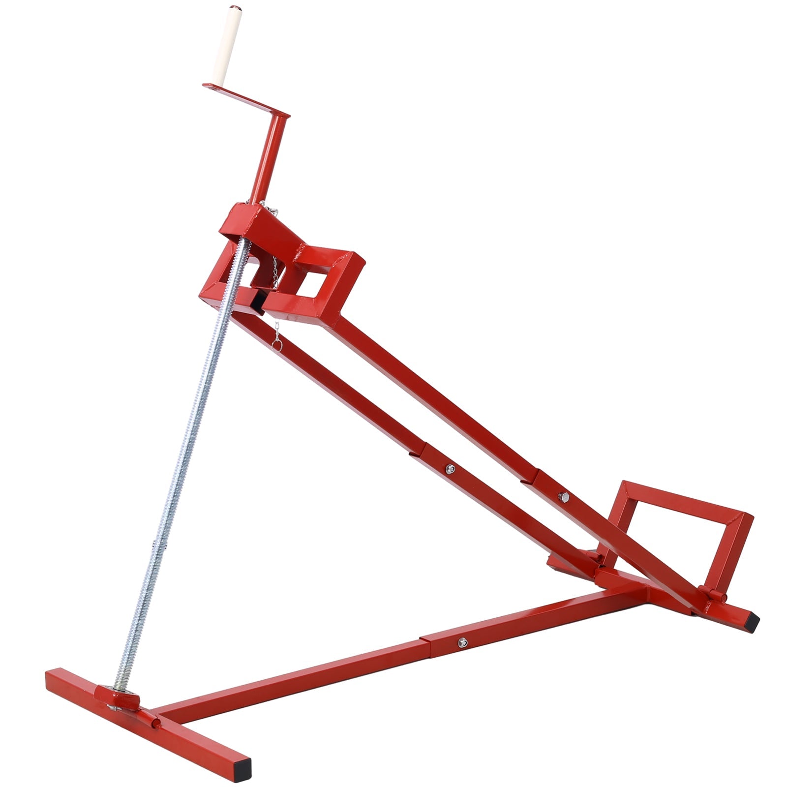 Easy Lawn Mower Lift for Riding Tractors , 800 Lbs Capacity Lawn Tractor Lifter, Ride - on Mower, Cleaning Aid, Universal, Lawn Tractor Lift, Lawn Tractor + 45° Tilt Adjustable, red - 1st Choice Furniture Direct