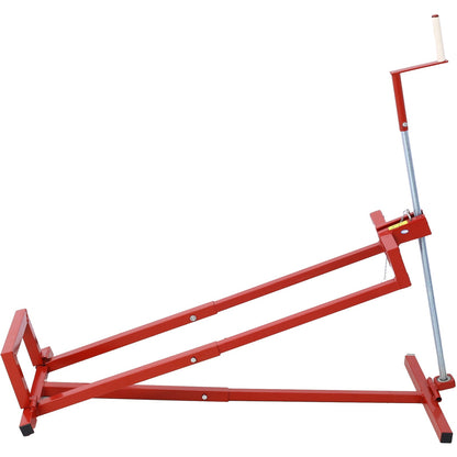 Easy Lawn Mower Lift for Riding Tractors , 800 Lbs Capacity Lawn Tractor Lifter, Ride - on Mower, Cleaning Aid, Universal, Lawn Tractor Lift, Lawn Tractor + 45° Tilt Adjustable, red - 1st Choice Furniture Direct