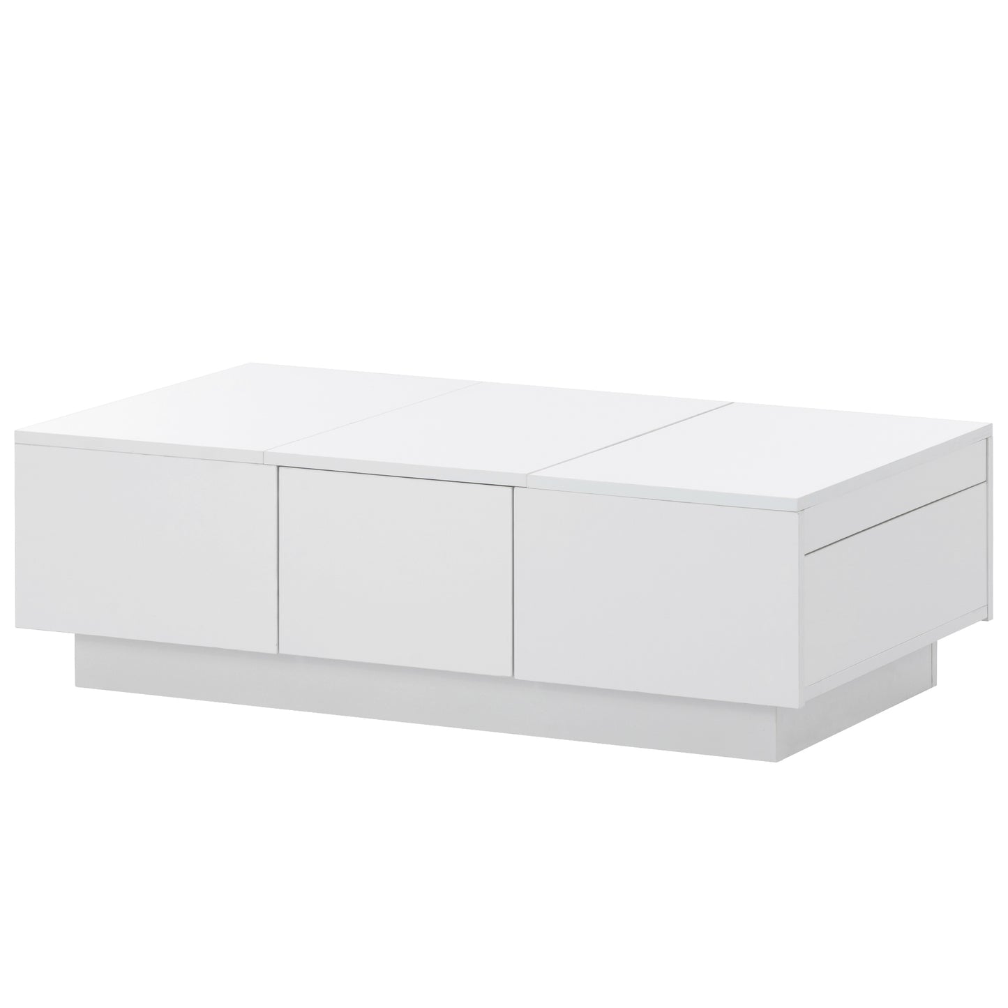 1st Choice Multifunctional White Coffee Table with 2 large Hidden Storage