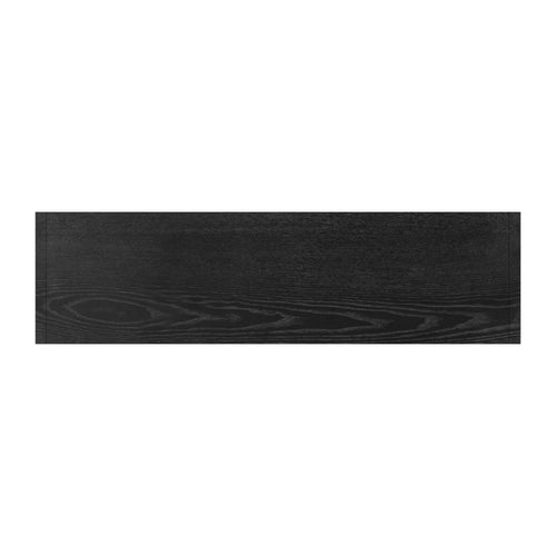 1st Choice Wood Storage Cabinet with Two Tempered Glass Doors in Black