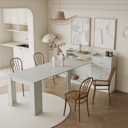 1st Choice Modern Extendable Dining Table with Storage in White