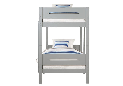 Edah Gray Finish Twin/Twin Bunk Bed - 1st Choice Furniture Direct