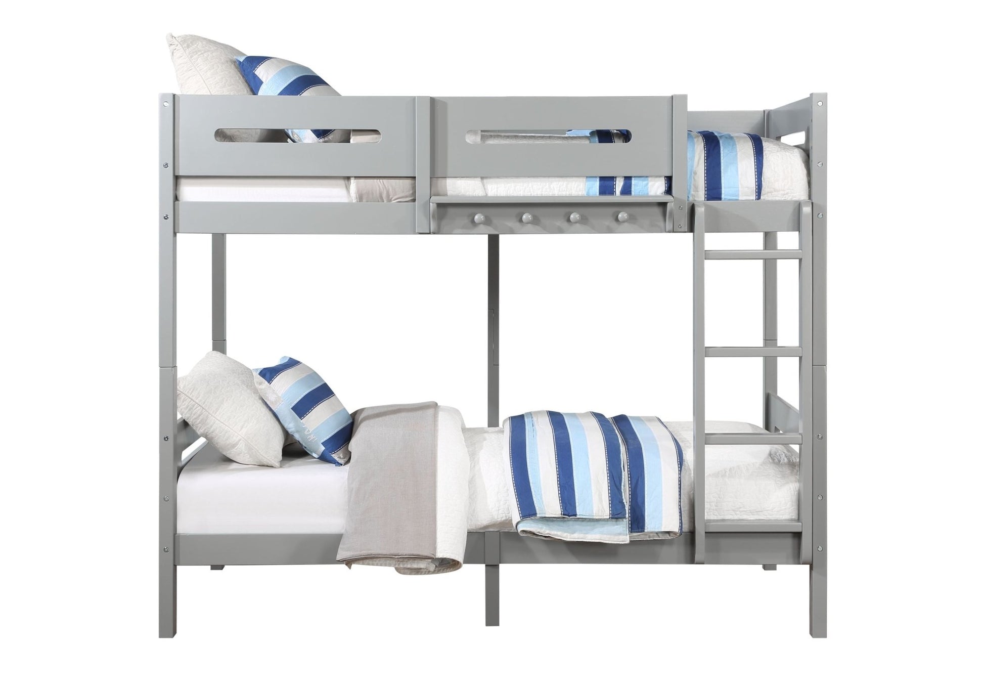 Edah Gray Finish Twin/Twin Bunk Bed - 1st Choice Furniture Direct